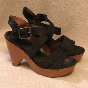Lucky Brand Denim Sandals-Size 8 1/2